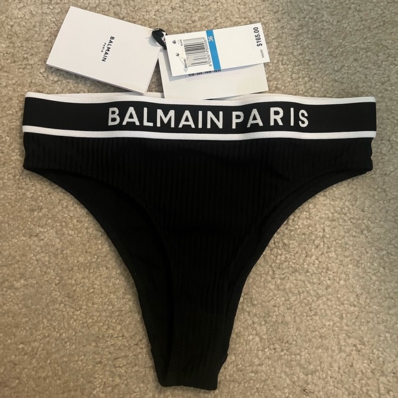 Balmain Logo Band Rib Knit Brief - Picture 8 of 10